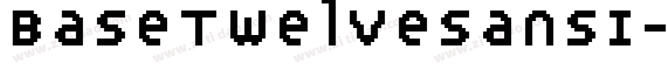 BaseTwelveSansI字体转换