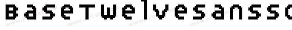 BaseTwelveSansSCI字体转换