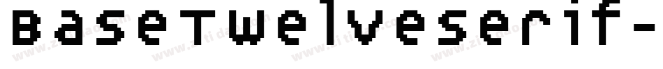 BaseTwelveSerif字体转换