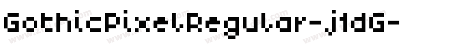 GothicPixelRegular-j1dG字体转换