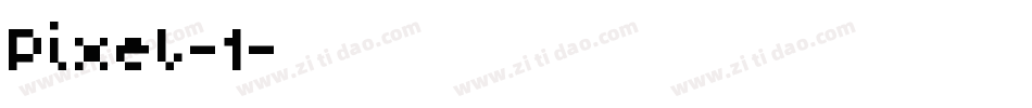 Pixel-1字体转换