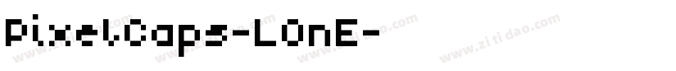 PixelCaps-LOnE字体转换
