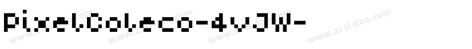 PixelColeco-4vJW字体转换