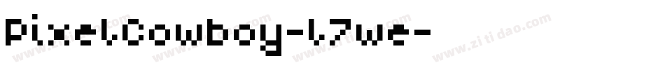 PixelCowboy-l7we字体转换