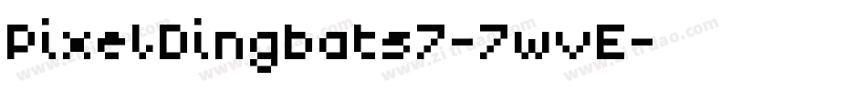 PixelDingbats7-7wvE字体转换