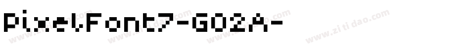 PixelFont7-G02A字体转换