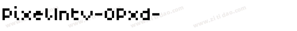 PixelIntv-OPxd字体转换