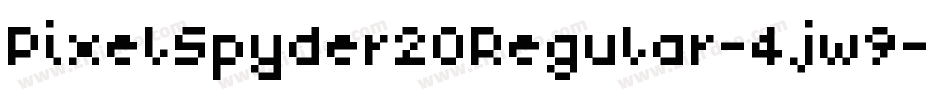 PixelSpyder20Regular-4jw9字体转换
