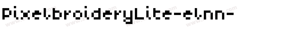 PixelbroideryLite-elnn字体转换
