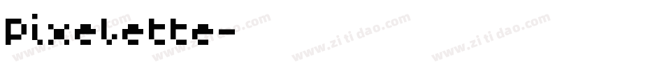 Pixelette字体转换
