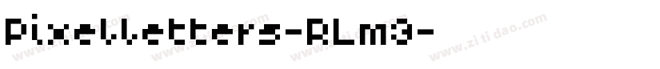 Pixelletters-RLm3字体转换