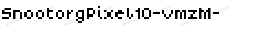 SnootorgPixel10-vmzM字体转换