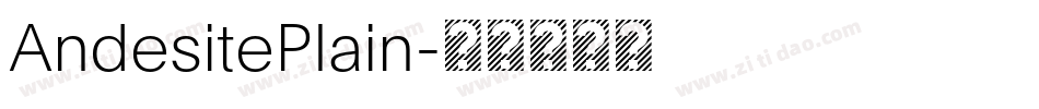 AndesitePlain字体转换