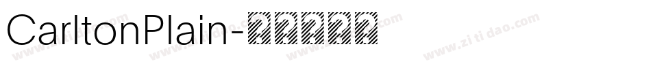 CarltonPlain字体转换