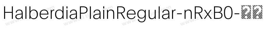 HalberdiaPlainRegular-nRxB0字体转换