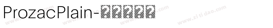 ProzacPlain字体转换