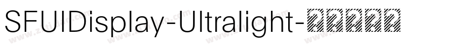 SFUIDisplay-Ultralight字体转换