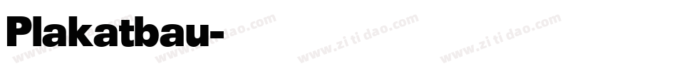 Plakatbau字体转换