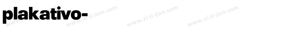 plakativo字体转换