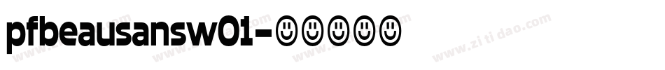 pfbeausansw01字体转换