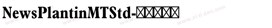 NewsPlantinMTStd字体转换