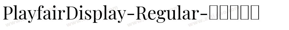 PlayfairDisplay-Regular字体转换