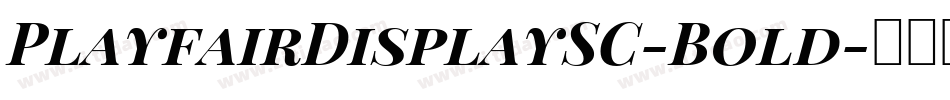 PlayfairDisplaySC-Bold字体转换