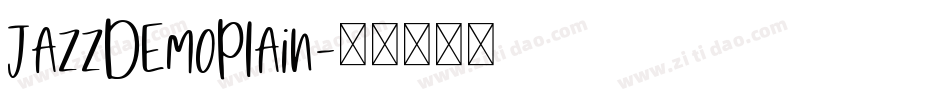 JazzDemoPlain字体转换