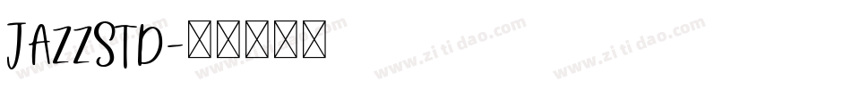 JazzStd字体转换