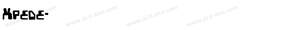 Xpede字体转换