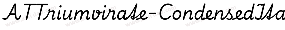 ATTriumvirate-CondensedItalic字体转换