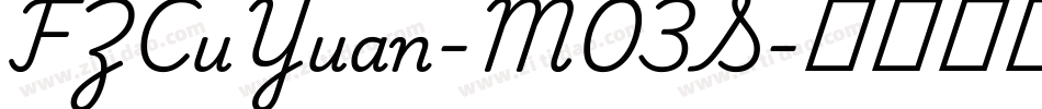 FZCuYuan-M03S字体转换
