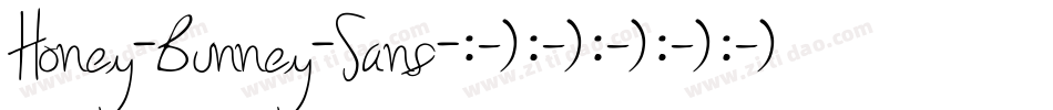 Honey-Bunney-Sans字体转换