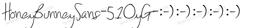 HoneyBunneySans-51OyG字体转换