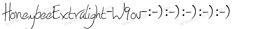 HoneybeeExtralight-W9ov字体转换