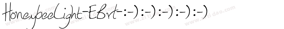 HoneybeeLight-EBrl字体转换