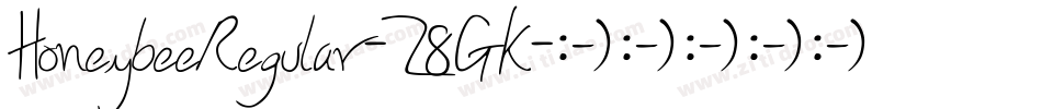 HoneybeeRegular-Z8GK字体转换