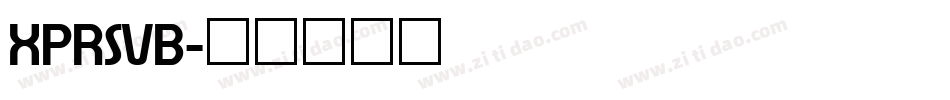 XPRSVB字体转换