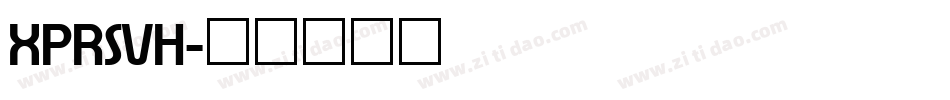 XPRSVH字体转换