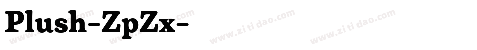 Plush-ZpZx字体转换