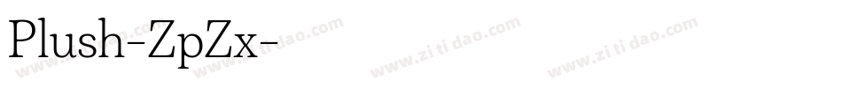 Plush-ZpZx字体转换
