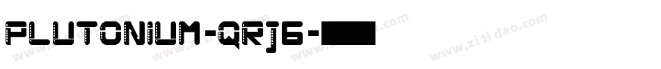 Plutonium-qRj6字体转换