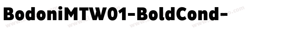 BodoniMTW01-BoldCond字体转换