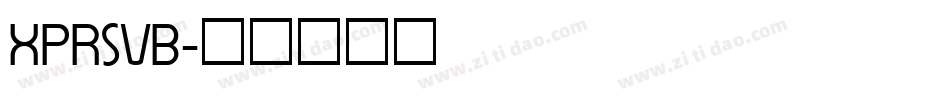 XPRSVB字体转换