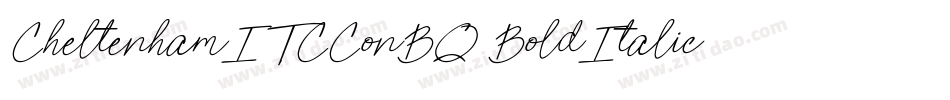 CheltenhamITCConBQ-BoldItalic字体转换