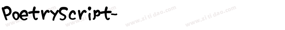 PoetryScript字体转换