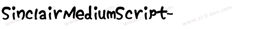 SinclairMediumScript字体转换