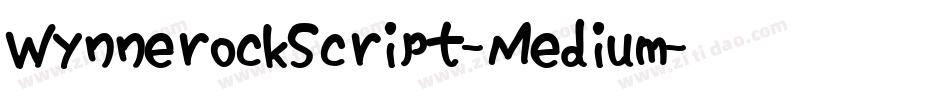 WynnerockScript-Medium字体转换