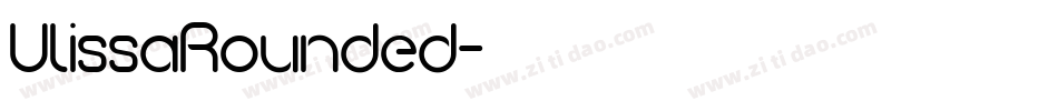 UlissaRounded字体转换