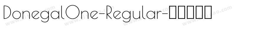 DonegalOne-Regular字体转换